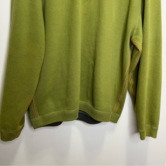 Tommy Bahama Reversible Grey Green 1/4 Zip Pullover Sweater  Size Medium - Picture 12 of 13